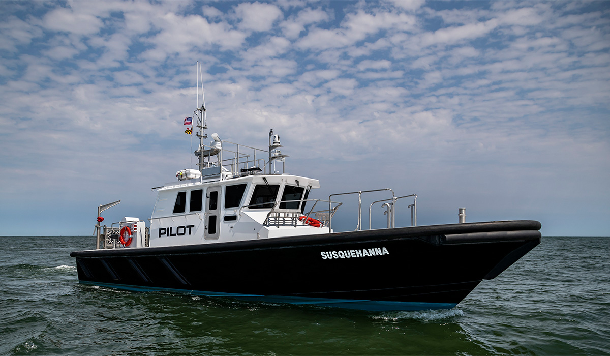 Photo of Susquehanna pilot boat running