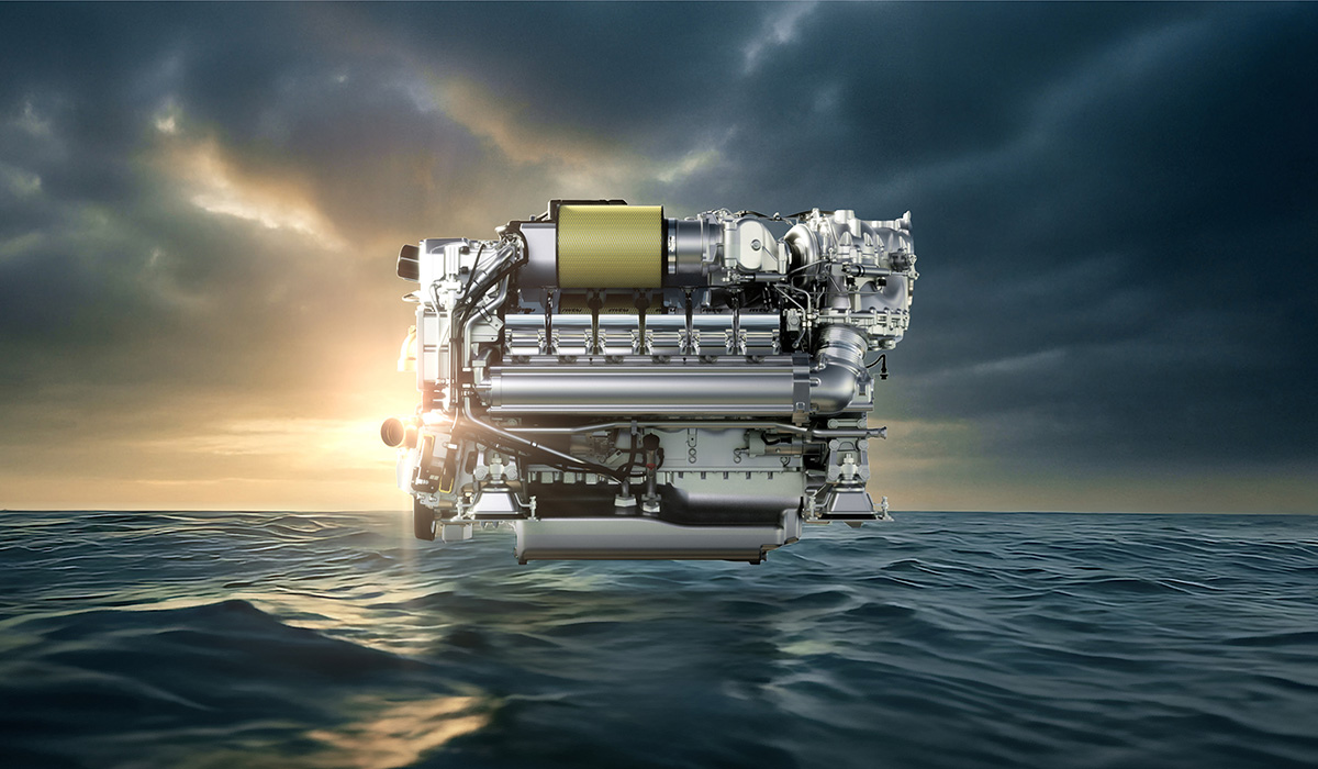 Image of new mtu 12V2000 M96Z marine engine